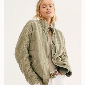 NWT Free People Dolman Quilted Knit Jacket